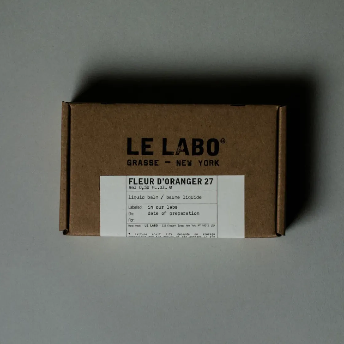 Le Labo FLEUR D'ORANGER 27